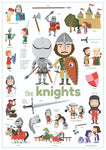 MINI POSTER + 24 STICKERS CHEVALIERS (3-8 ANS)