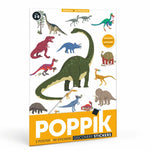 MINI POSTER + 26 STICKERS LES DINOSAURES (3-8 ANS)